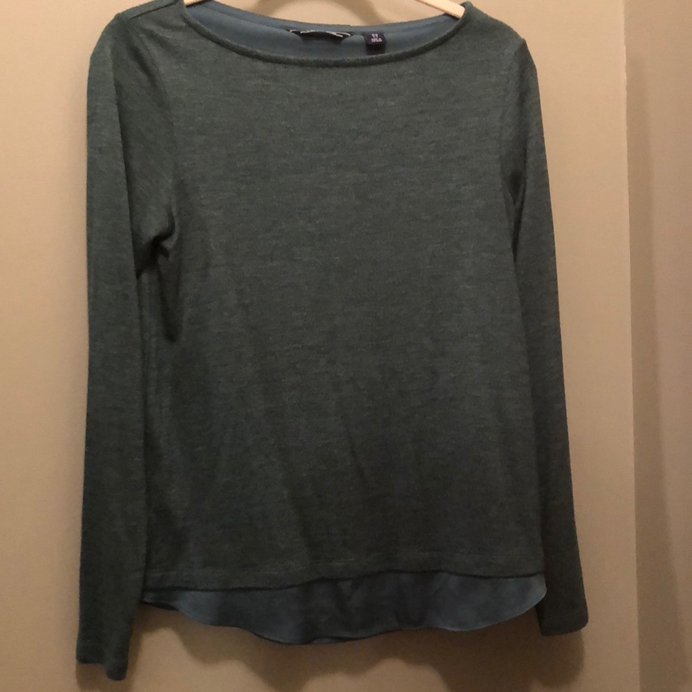 Lands End mixed media top. Perfect condition